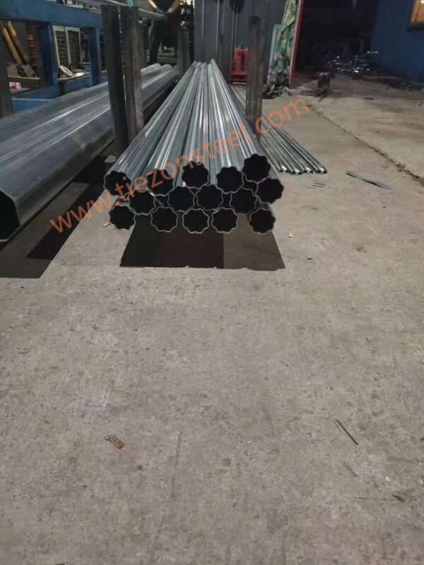 Custom Shaped Cold-Drawn Steel Pipes | Tailored Double Slot Profiled Tubes for Smart Street Lamp Poles | High-Strength Raw Materials - 图片 3