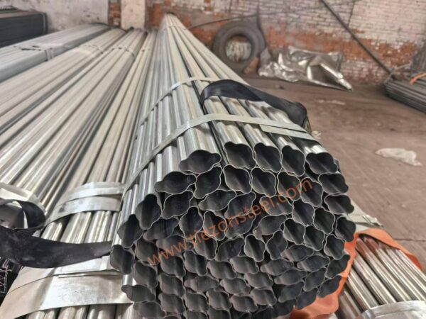 Custom Shaped Cold-Drawn Steel Pipes | Tailored Double Slot Profiled Tubes for Smart Street Lamp Poles | High-Strength Raw Materials